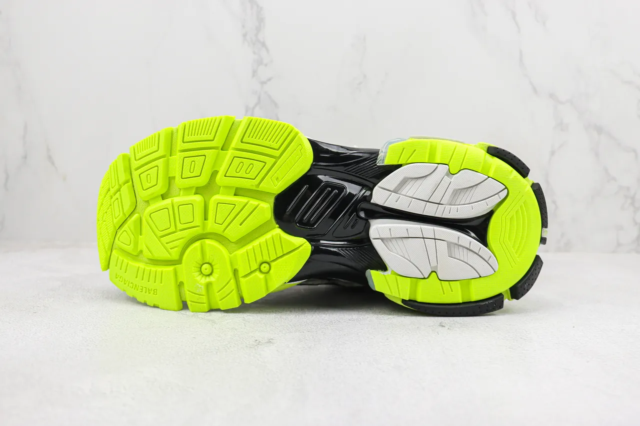 Balenciaga Runner White Black Neon Yellow Chunky Sneakers 8