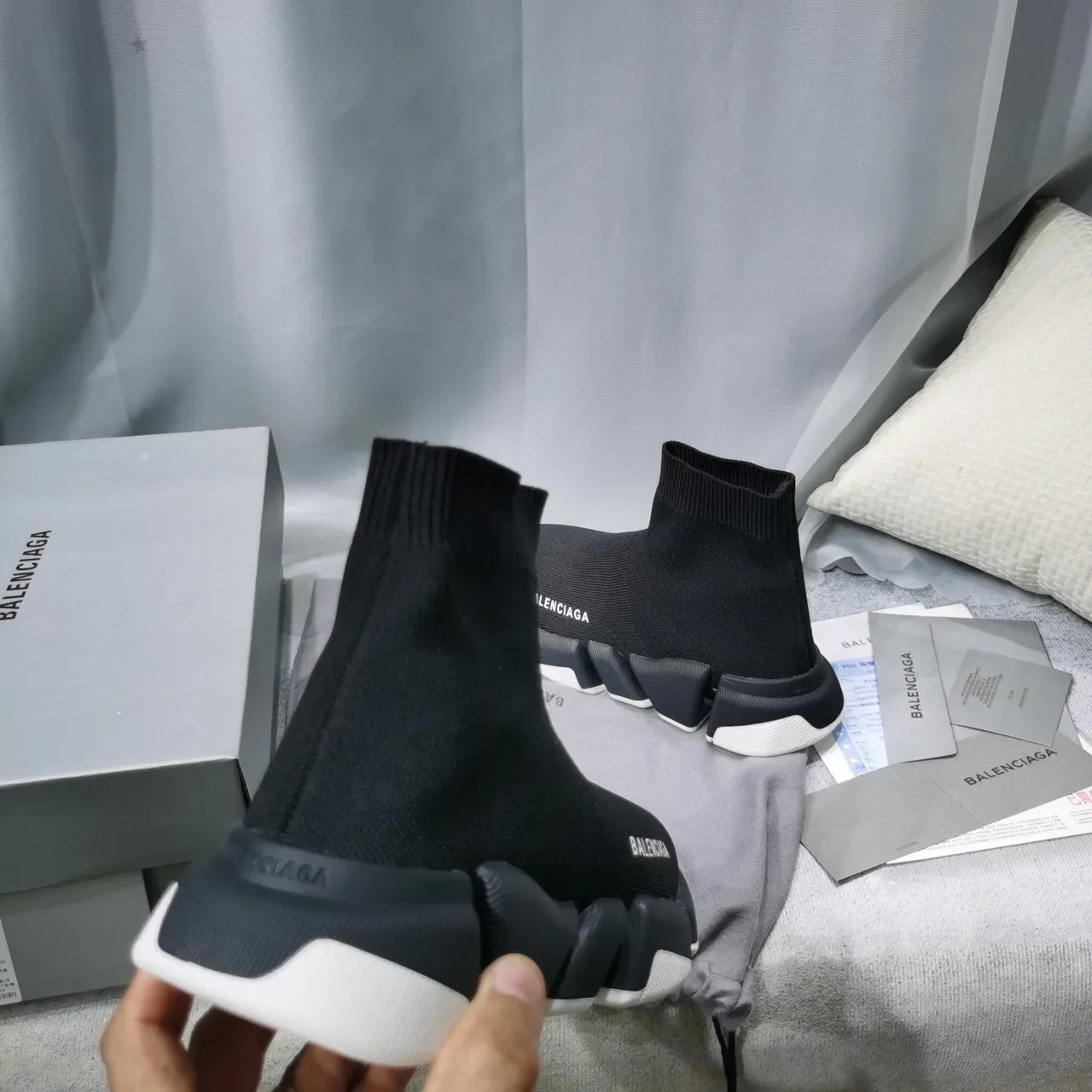 Balenciaga Speed Trainer Black Sock-Fit Lifestyle Sneakers 2
