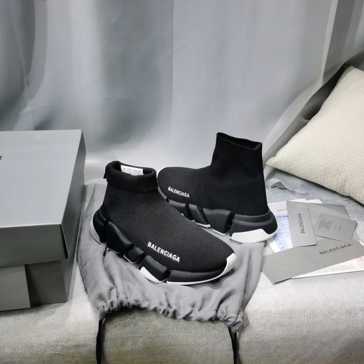 Balenciaga Speed Trainer Black Sock-Fit Lifestyle Sneakers 5