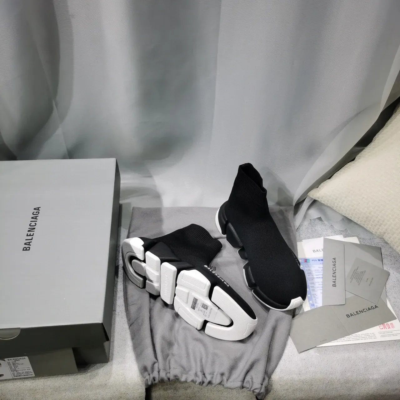 Balenciaga Speed Trainer Black Sock-Fit Lifestyle Sneakers 7