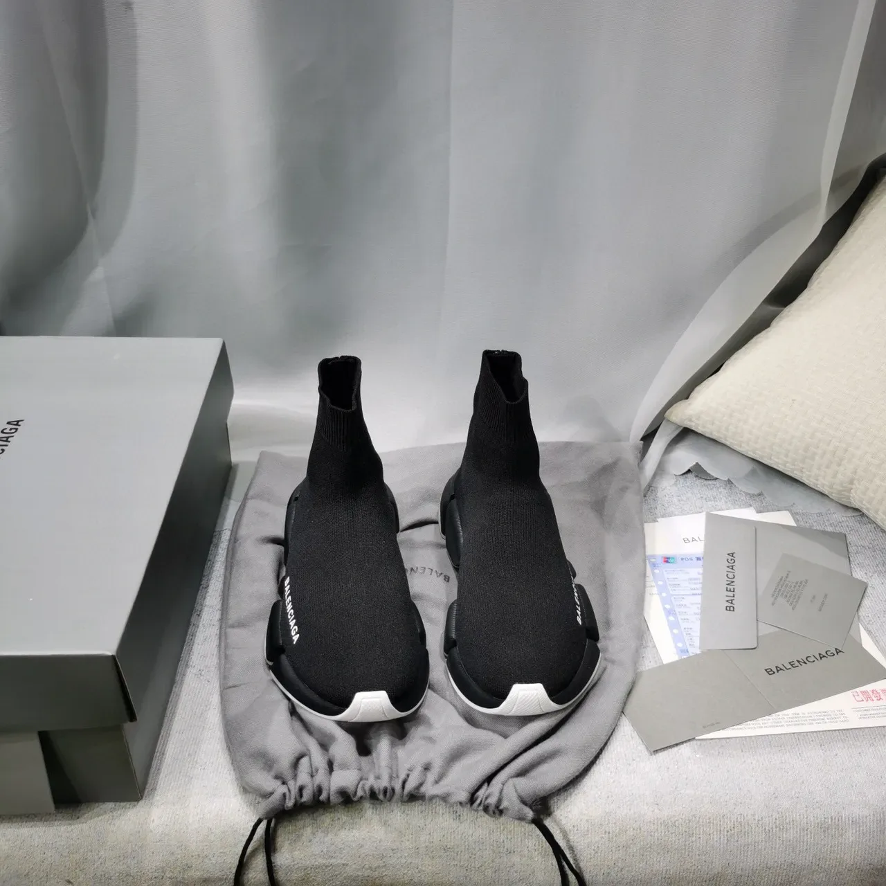 Balenciaga Speed Trainer Black Sock-Fit Lifestyle Sneakers 8