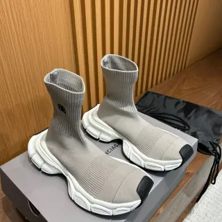 Balenciaga Speed Trainer ধূসর বোনা লাইফস্টাইল স্নিকার