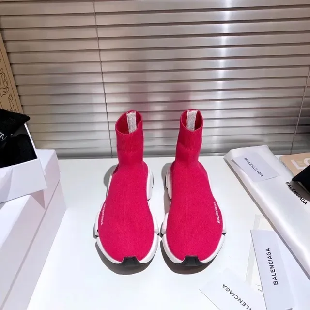 Balenciaga Speed Trainer أحمر أبيض أسود حذاء رياضي نمط حياة 5