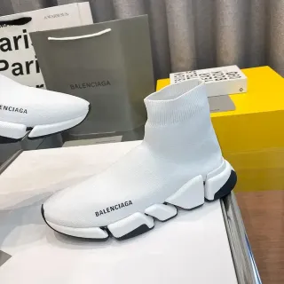 Balenciaga Speed Trainer সাদা এবং কালো লাইফস্টাইল স্নিকার