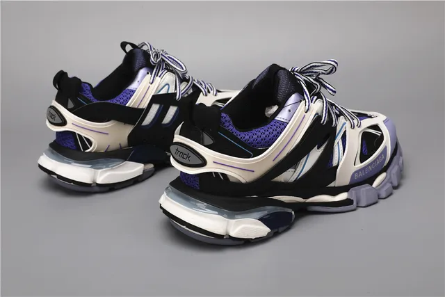 Balenciaga Track Sneaker Noir Blanc Violet Chaussures Chunky 3