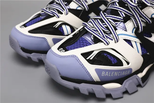 Balenciaga Track Sneaker Noir Blanc Violet Chaussures Chunky 4