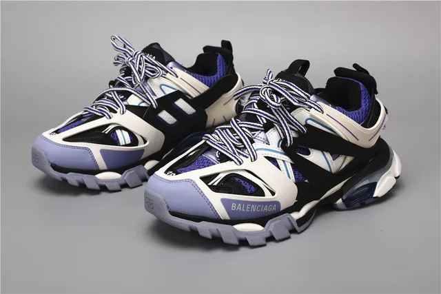 Balenciaga Track Sneaker Noir Blanc Violet Chaussures Chunky 5