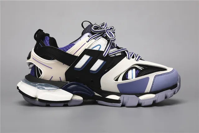 Balenciaga Track Sneaker Noir Blanc Violet Chaussures Chunky 8