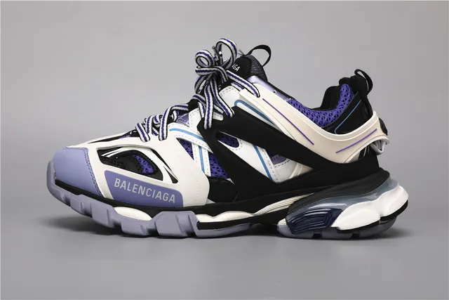 Balenciaga Track Sneaker Noir Blanc Violet Chaussures Chunky 9