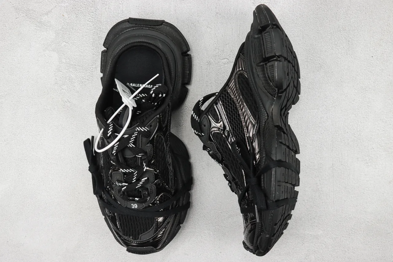 Balenciaga Track Trainer أحذية رياضية سوداء سميكة 3