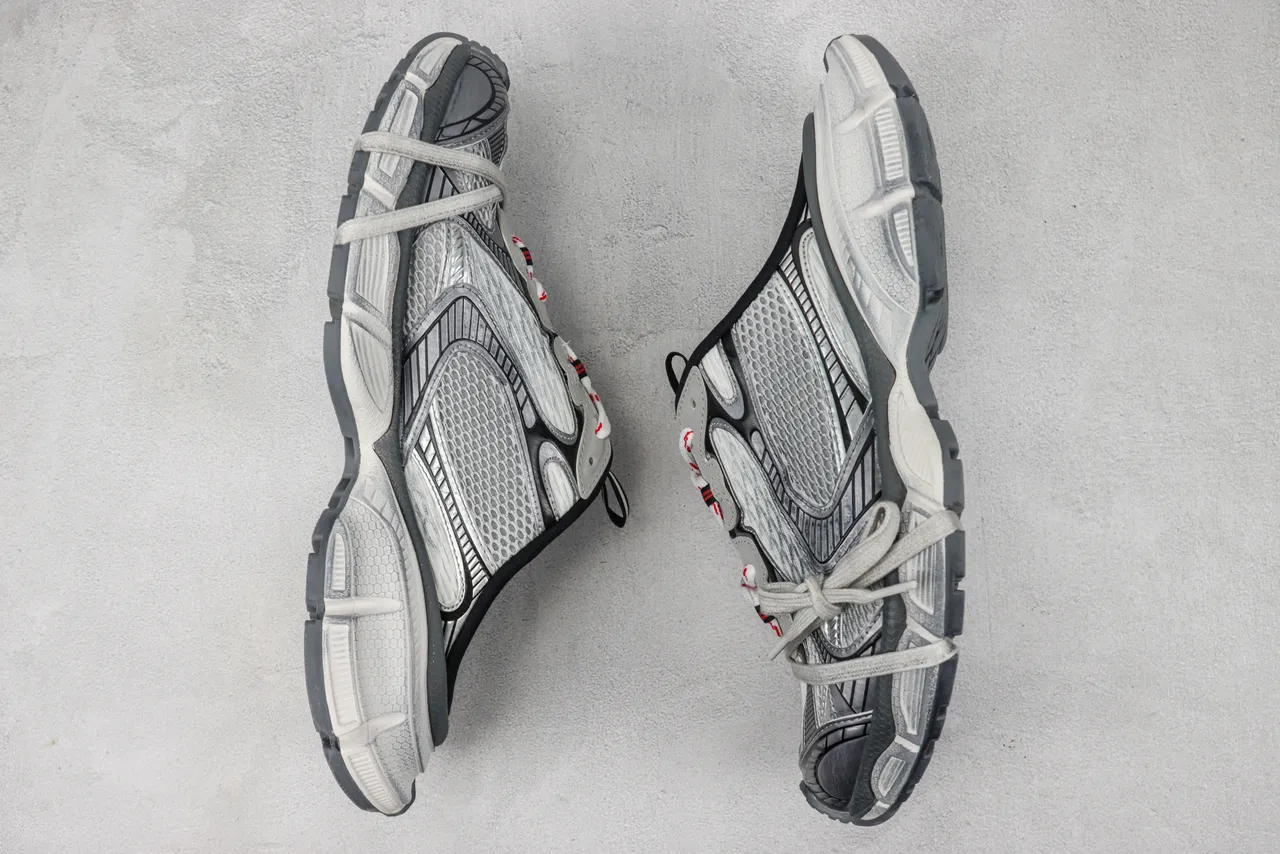 Balenciaga Track Trainer أحذية رياضية رمادية سوداء سميكة 2