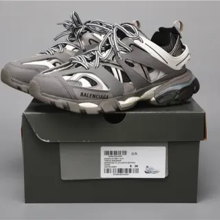 بالنسياغا Track Trainer أحذية رياضية سميكة رمادي أبيض أسود