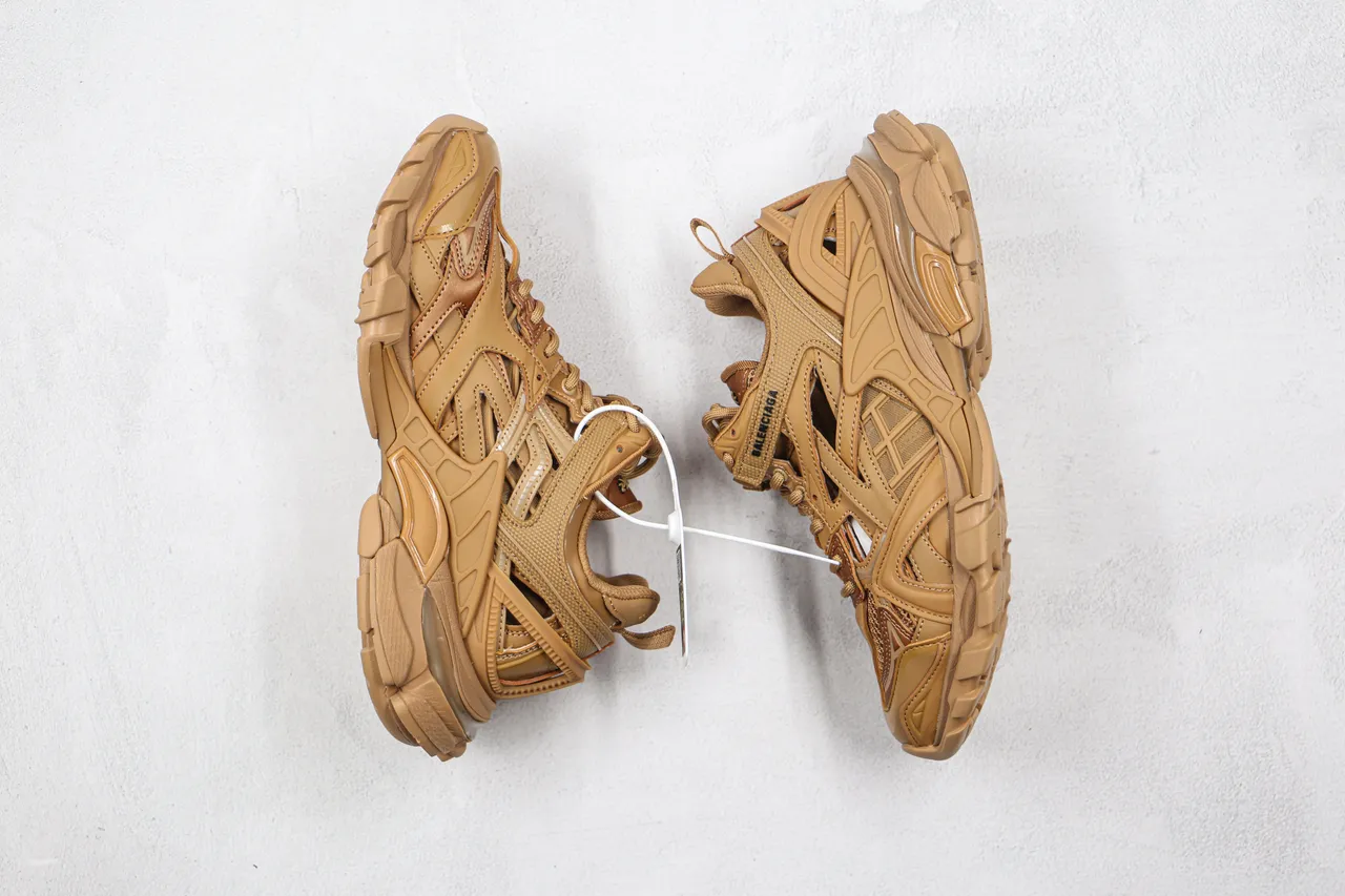 Balenciaga Track Trainer Monotone Tan baskets chunky 8