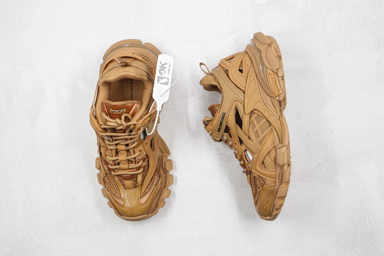 Balenciaga Track Trainer Monotone Tan baskets chunky 9