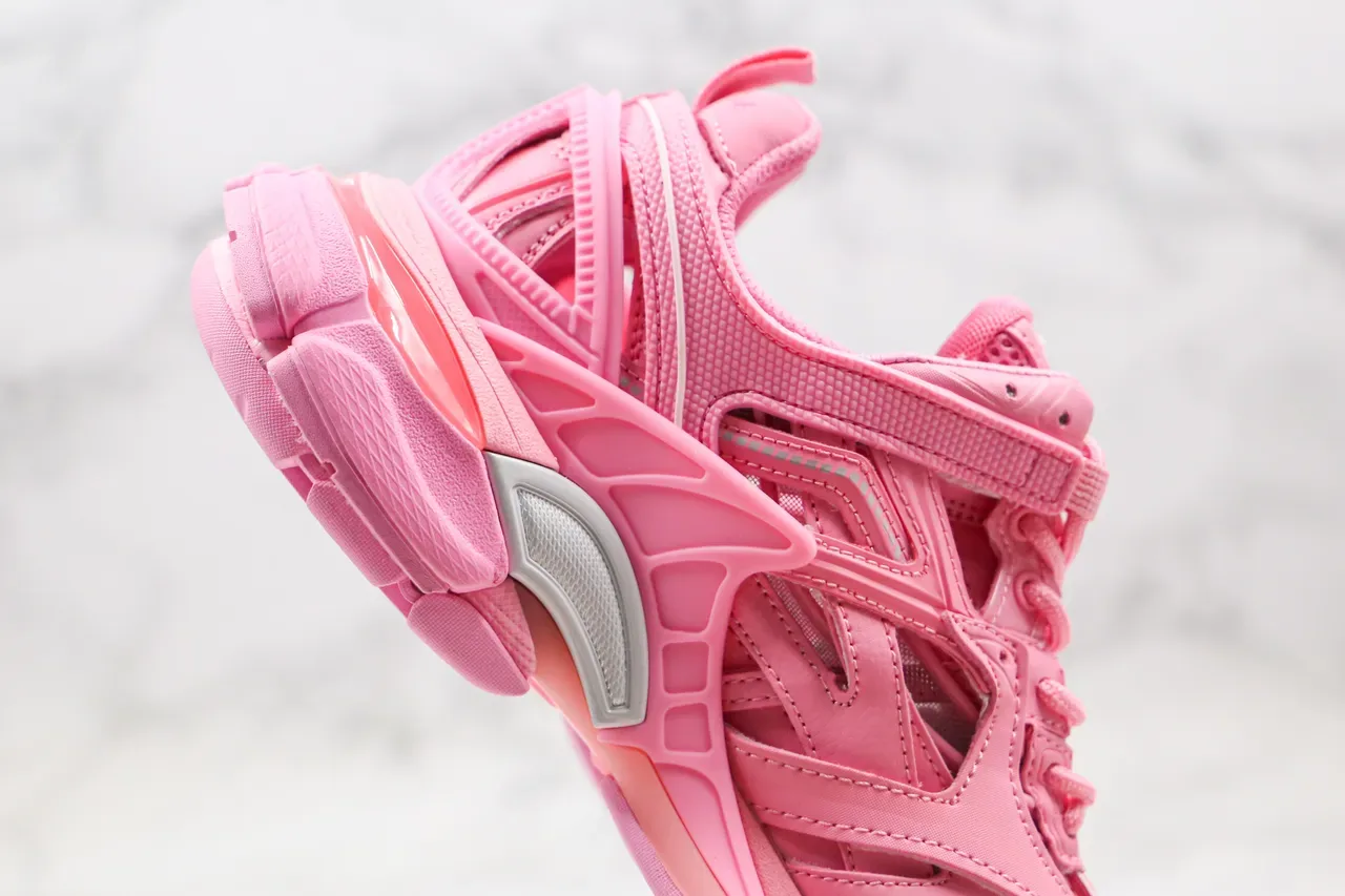 Balenciaga Track Trainer Tênis Chunky Rosa 9