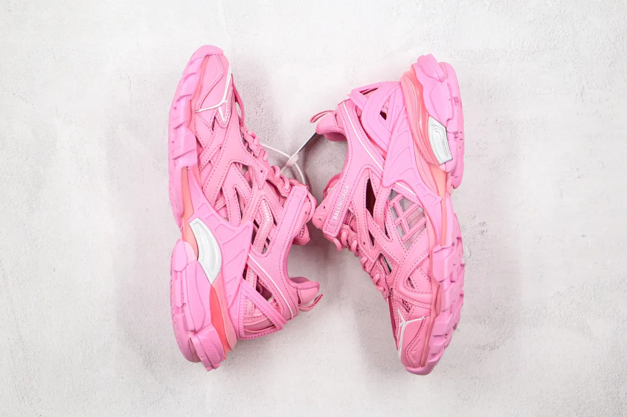 Balenciaga Track Trainer Tênis Chunky Rosa 10