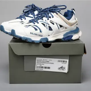 Balenciaga Track Trainer সাদা নেভি ব্লু লাইফস্টাইল স্নিকার্স