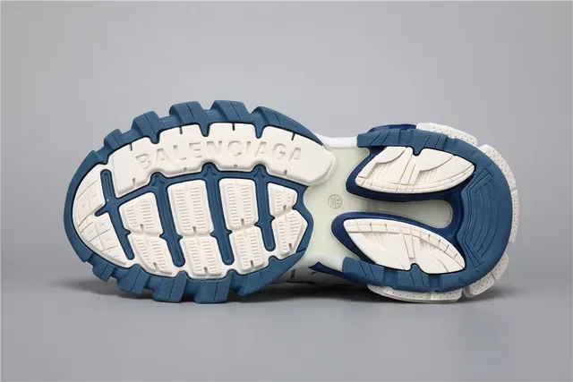 Balenciaga Track Trainer أبيض أزرق بحري أسلوب الحياة حذاء رياضي 6