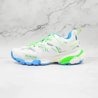 Balenciaga Track Trainer أحذية رياضية سميكة أبيض نيون أخضر أزرق