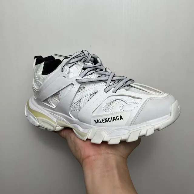 Balenciaga Track White Gray Sole Multi-Layered Cage Upper Chunky Sneakers 3