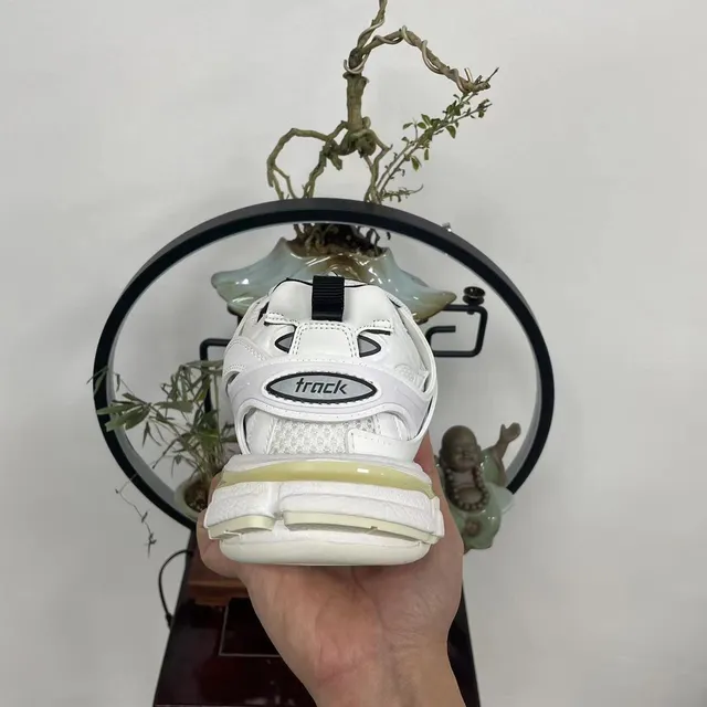 Balenciaga Track White Gray Sole Multi-Layered Cage Upper Chunky Sneakers 5