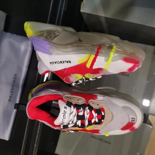 Balenciaga Triple S حذاء رياضي سميك متعدد الألوان 3