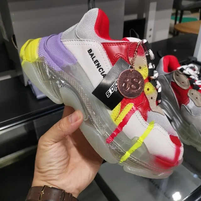 Balenciaga Triple S حذاء رياضي سميك متعدد الألوان 6