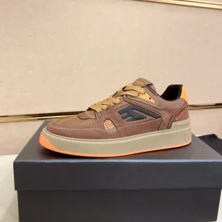 Balmain B-Court Brown and Orange Lifestyle Sneakers