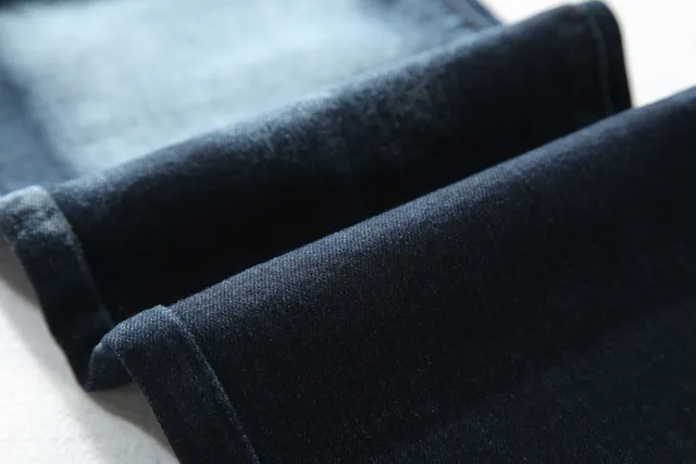 Balmain B-Moto Jean bleu noir à panneaux distressed detailing 9