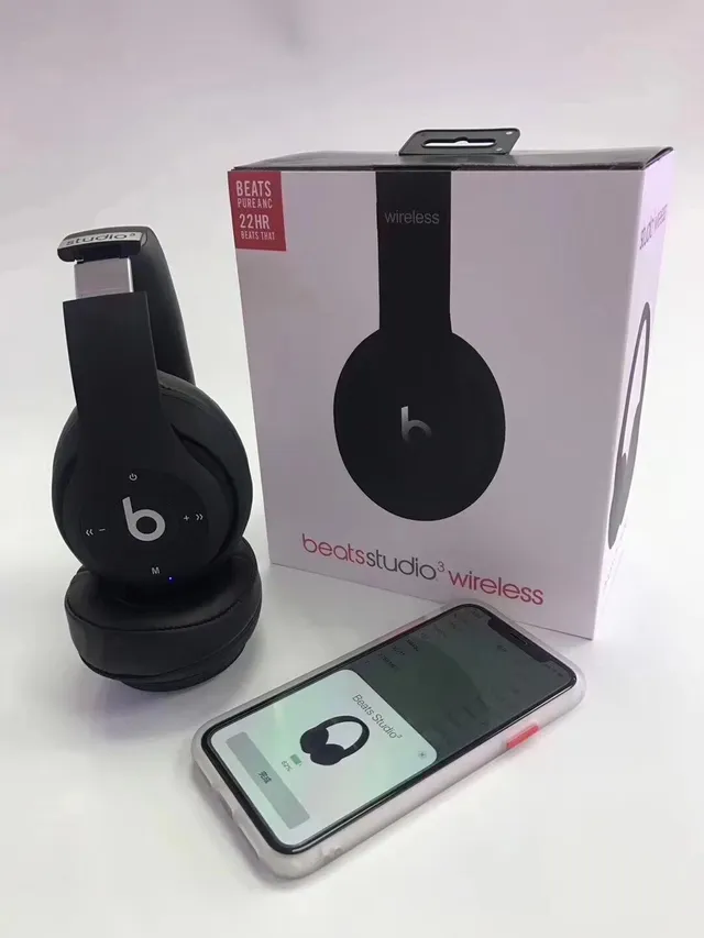 Beats beatsstudio³ wireless Black Gold Circumaural Matte Finish Over-ear Headphones 24