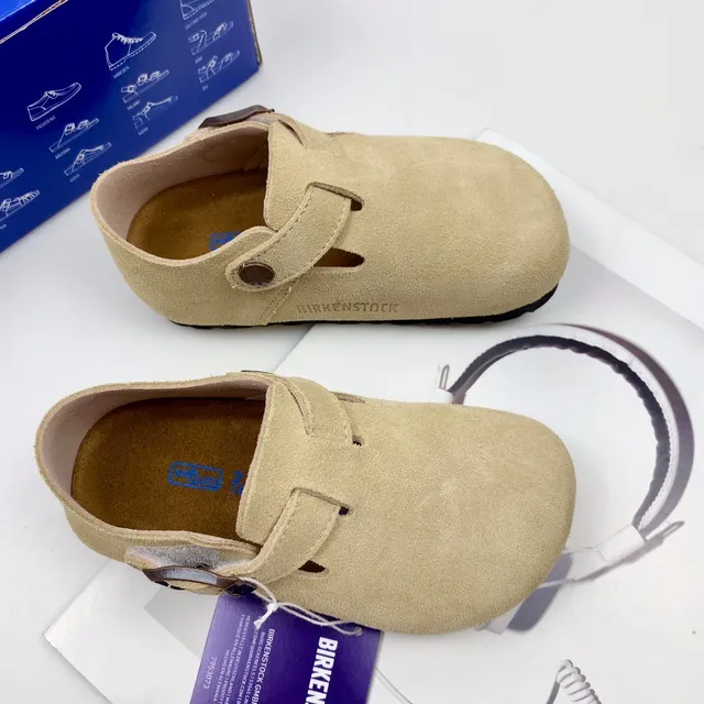 Birkenstock Arizona Daim Beige Noir Partie supérieure Bretelle à boucle unique Chaussures casual 9