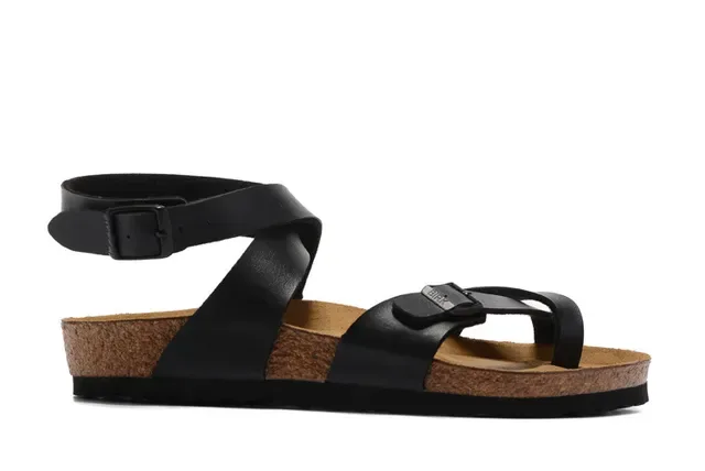 Birkenstock Arizona Sandales Gladiator en Cuir Noir 3
