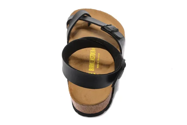 Birkenstock Arizona Sandales Gladiator en Cuir Noir 5