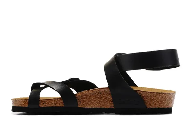 Birkenstock Arizona Sandales Gladiator en Cuir Noir 6