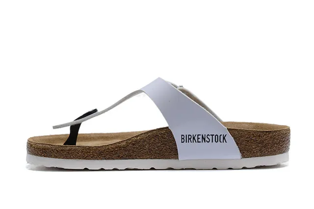 Birkenstock أريزونا صنادل كاجوال أبيض لامع 4