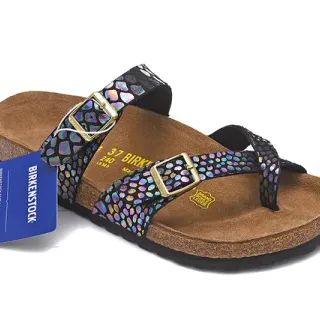 Birkenstock Arizona ঝলমলে স্কেল প্রিন্ট ক্যাজুয়াল স্যান্ডেলস