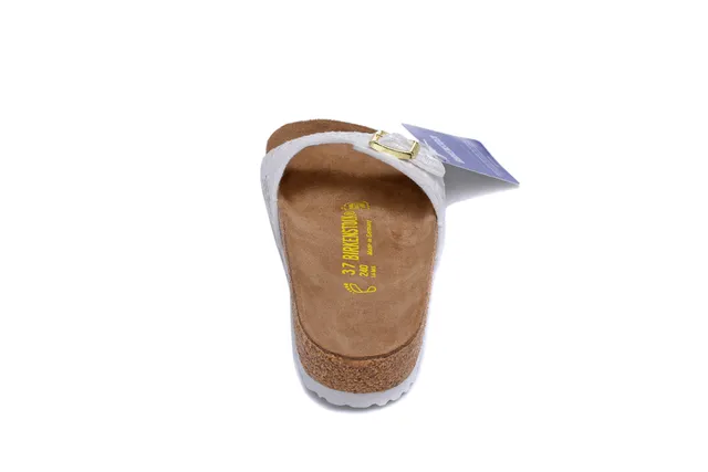 Birkenstock Arizona Sandales Casual Irisé Blanc 5