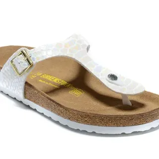 Birkenstock Arizona Iridescent White Holographic Casual Sandal