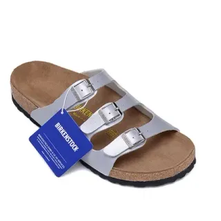 Birkenstock Arizona Metallic Silver Casual Sandals
