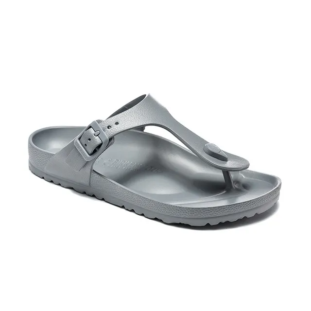 Birkenstock Arizona Sandálias casuais metálicas prateadas cinza 2