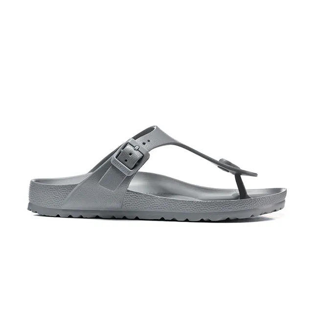 Birkenstock Arizona Sandálias casuais metálicas prateadas cinza 5