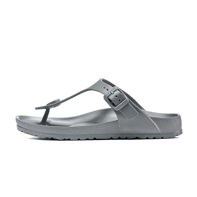Birkenstock Arizona Sandálias casuais metálicas prateadas cinza 6