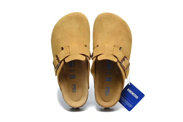 Birkenstock Arizona Mustard Sabot en daim 2