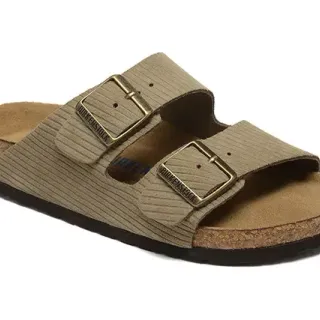Birkenstock Arizona Olive Beige Corduroy Casual Sandals