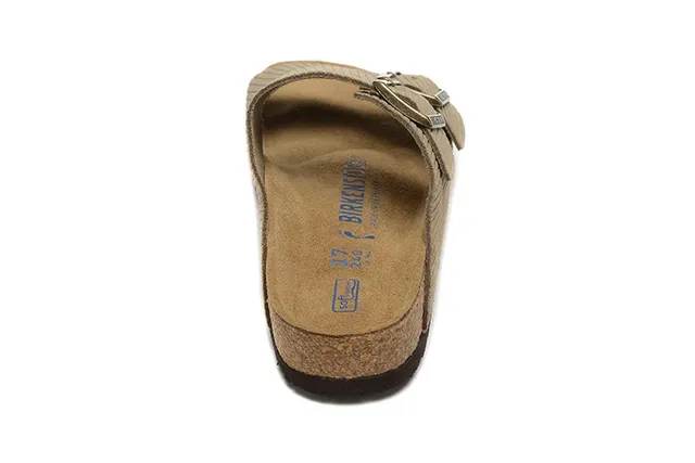Birkenstock Arizona Olive Beige Corduroy Casual Sandals 4