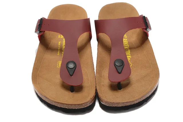 Birkenstock Arizona Sandales casuales en cuir rouge 5