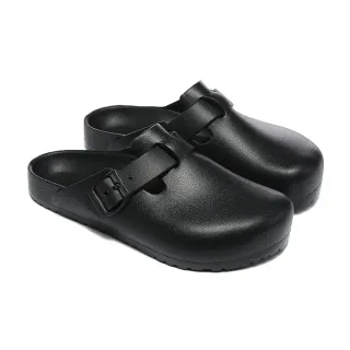 Birkenstock أسود حزام واحد بوكل قالب قدم كلوج