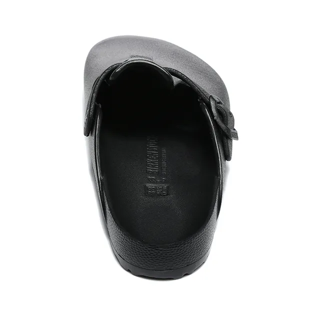 Birkenstock أسود حزام واحد بوكل قالب قدم كلوج 6