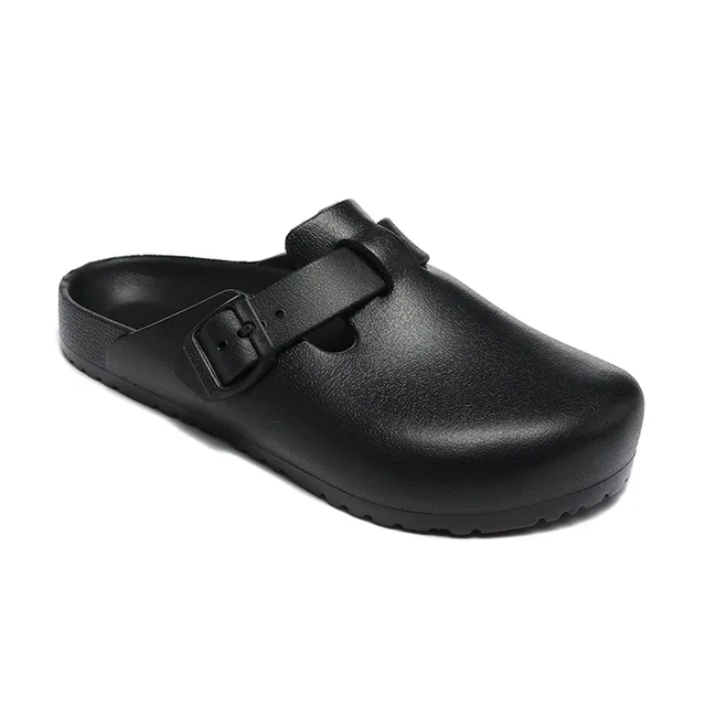 Birkenstock أسود حزام واحد بوكل قالب قدم كلوج 7
