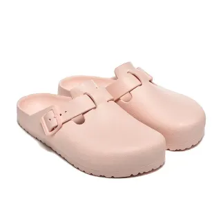 Birkenstock Pink Molded EVA-Like Construction Single Adjustable Strap Clog